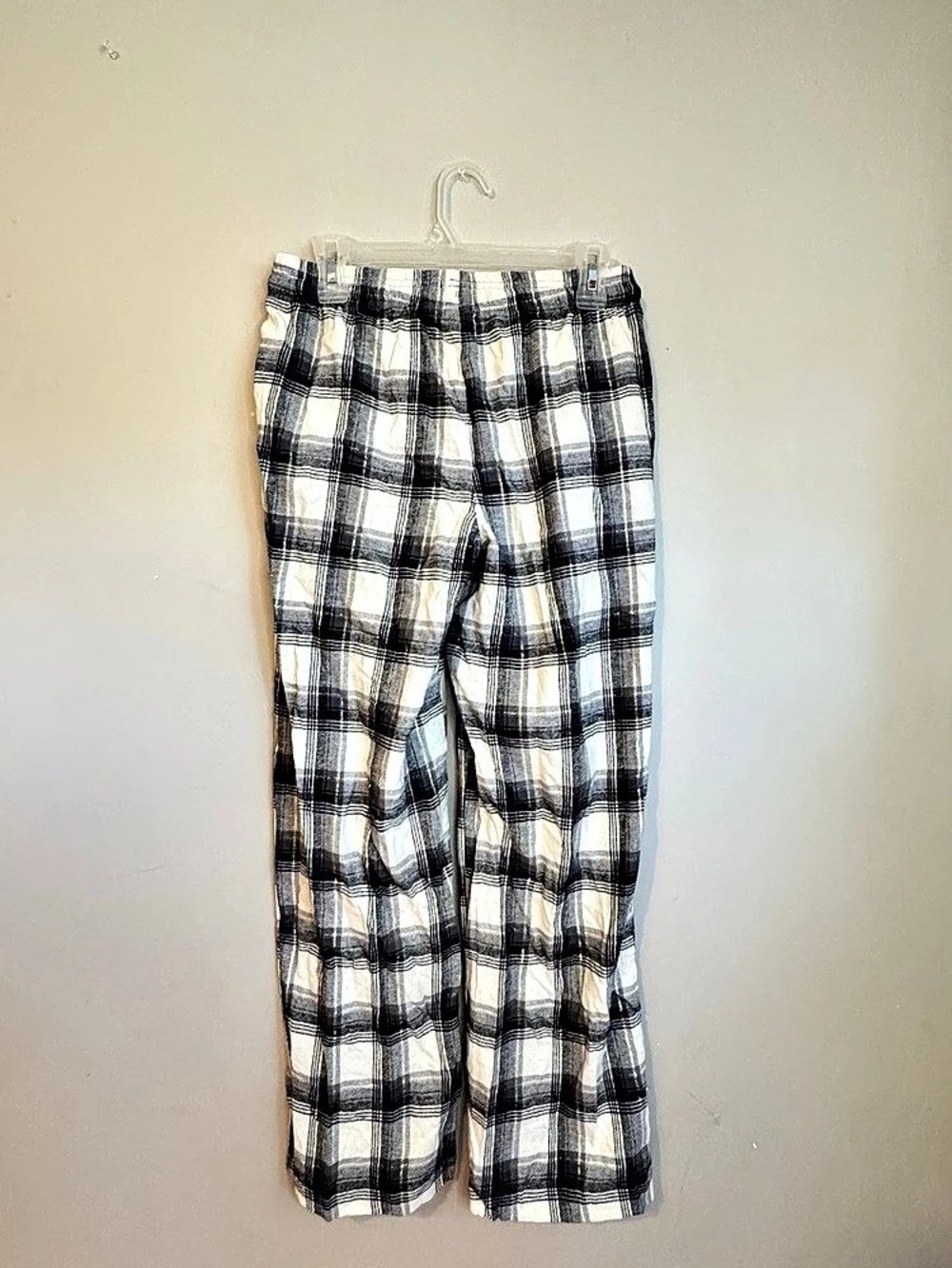 GAP Women’s Plaid Pajama Pants Size S Black White Gold Metallic Lounge Pants